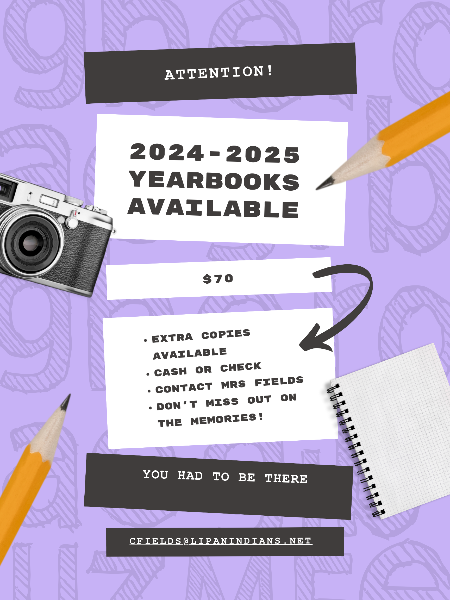 Poster for yearbook sales